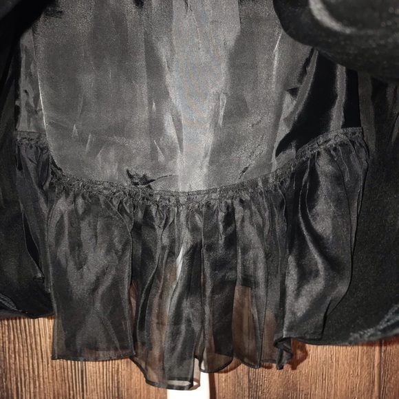 WHBM SILK STRAPLESS BLACK DRESS SIZE 0 - Picture 4 of 5